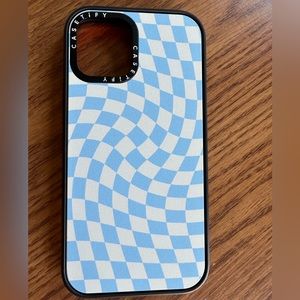 Casetify Baby Blue Twist iPhone 12 case. Like new!!